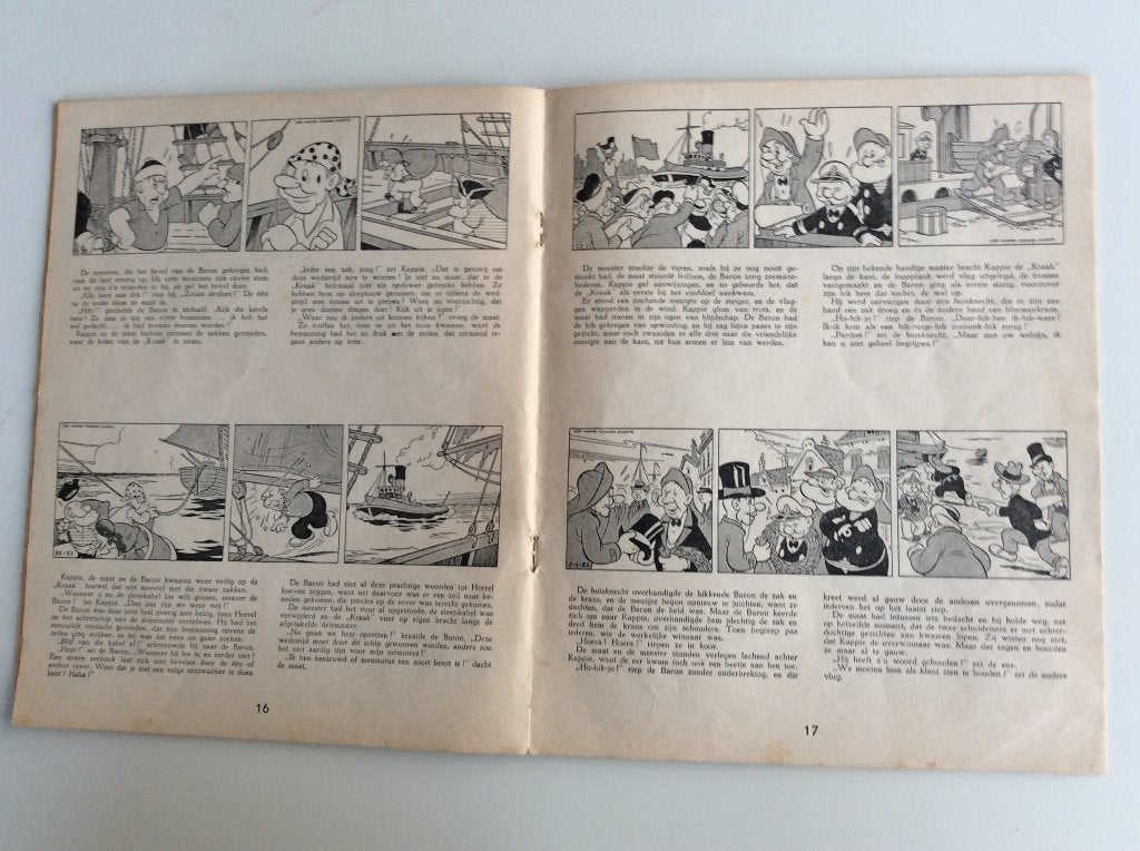 Kappie 1 - De Zeewedstrijd & 2 - De Grijpvogel Friesche Vlag, Gelezen, Eén stripboek, Ophalen of Verzenden, Marten Toonder Studio's