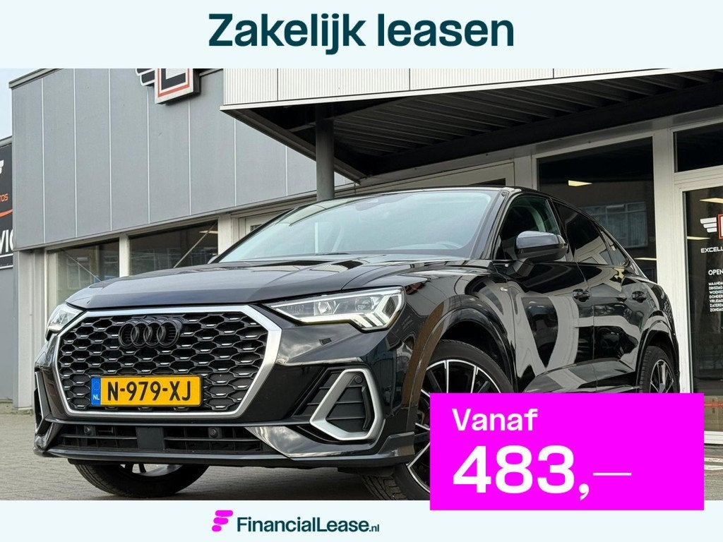 Audi Q3 Sportback 35 TFSI S Edition | Sfeerverlichting, 4 cilinders, 150 pk, 1505 kg, Zwart
