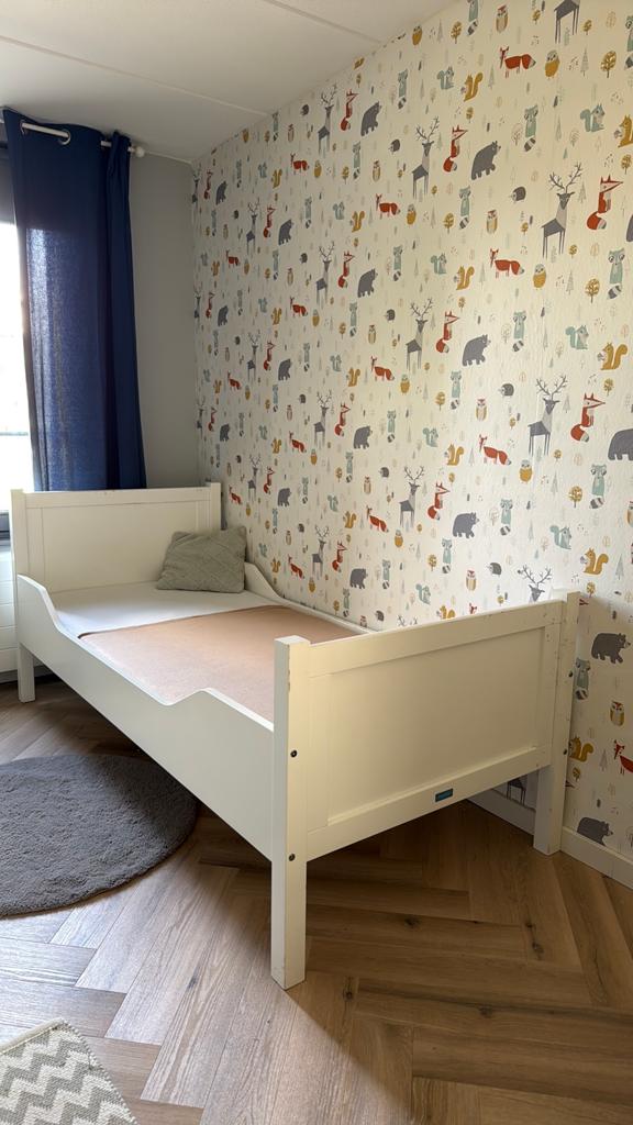 Bopita bed, Kinderen en Baby's, Kinderkamer | Bedden, Gebruikt, 180 cm of meer, 85 tot 100 cm, Lattenbodem, Ophalen