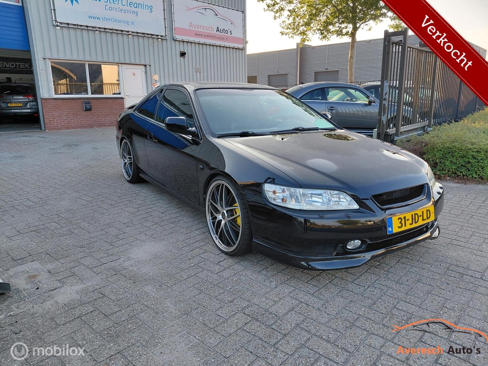 Honda Accord Coupé 3.0i-24V V6, Auto's, Honda, Zwart, Zwart, Onderhoudsboekje, 1500 kg