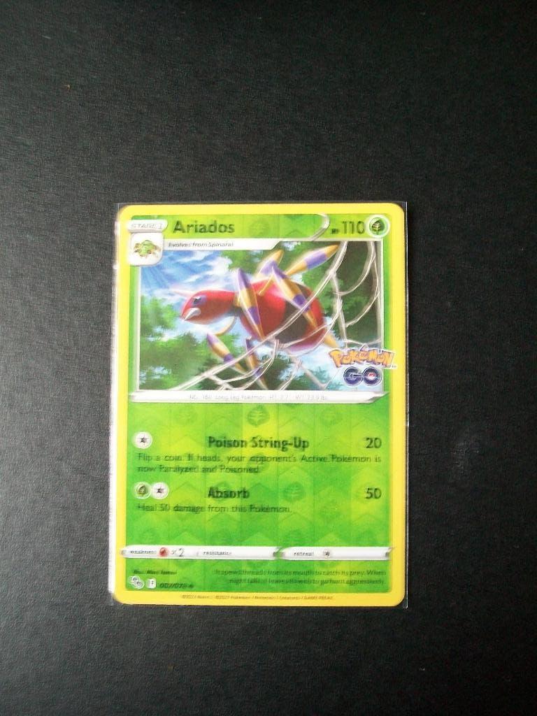 1505: Nieuwe Pokemon GO Kaart holofoil ARIADOS HP110 007/078, Verzenden, Nieuw, Losse kaart, Foil