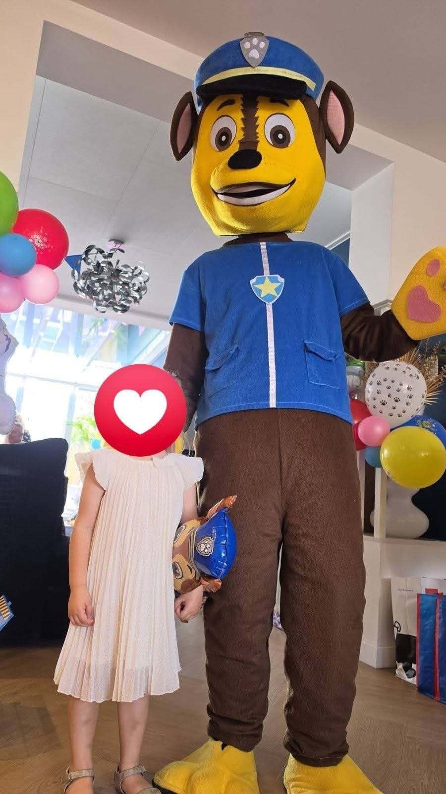 Paw Patrol Chase mascotte te huur, Ophalen, Zo goed als nieuw, Overige
