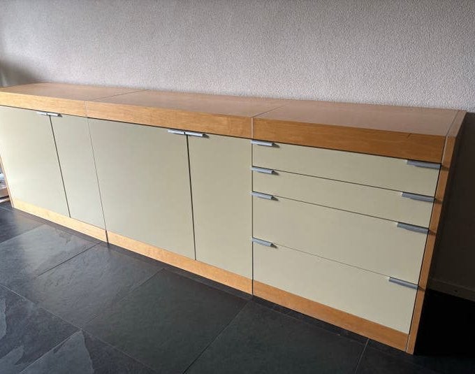 Pastoe L-serie Dressoir, Ophalen, Gebruikt, Met deur(en), 200 cm of meer