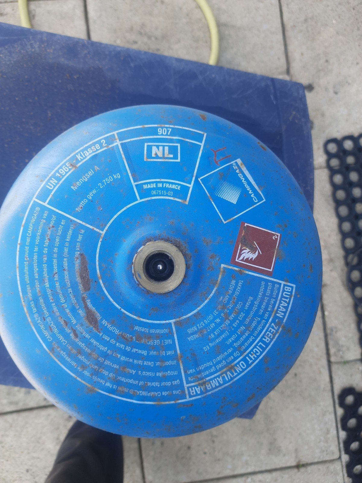 Campingaz gasfles 907 2,75 kg - Leeg, Caravans en Kamperen, Kampeeraccessoires, Ophalen, Gebruikt