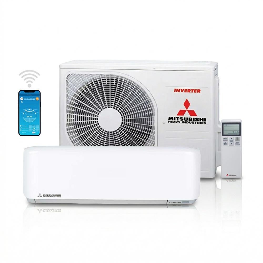 Mitsubishi SRK/SRC 35 ZS-WF met WiFI (MEI AANBIEDING), Witgoed en Apparatuur, Airco's, Koelen en Ontvochtigen, Timer, Nieuw, 3 snelheden of meer