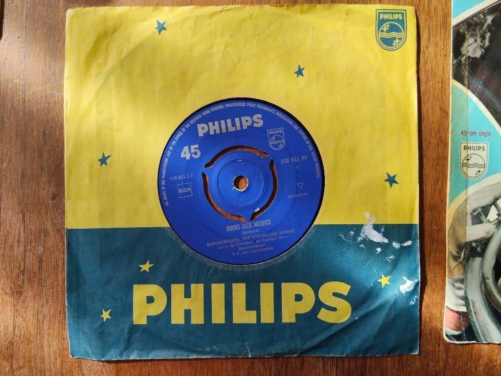 Marinierskapel Mars singles, LP, Overige genres, 7 inch, Ophalen of Verzenden