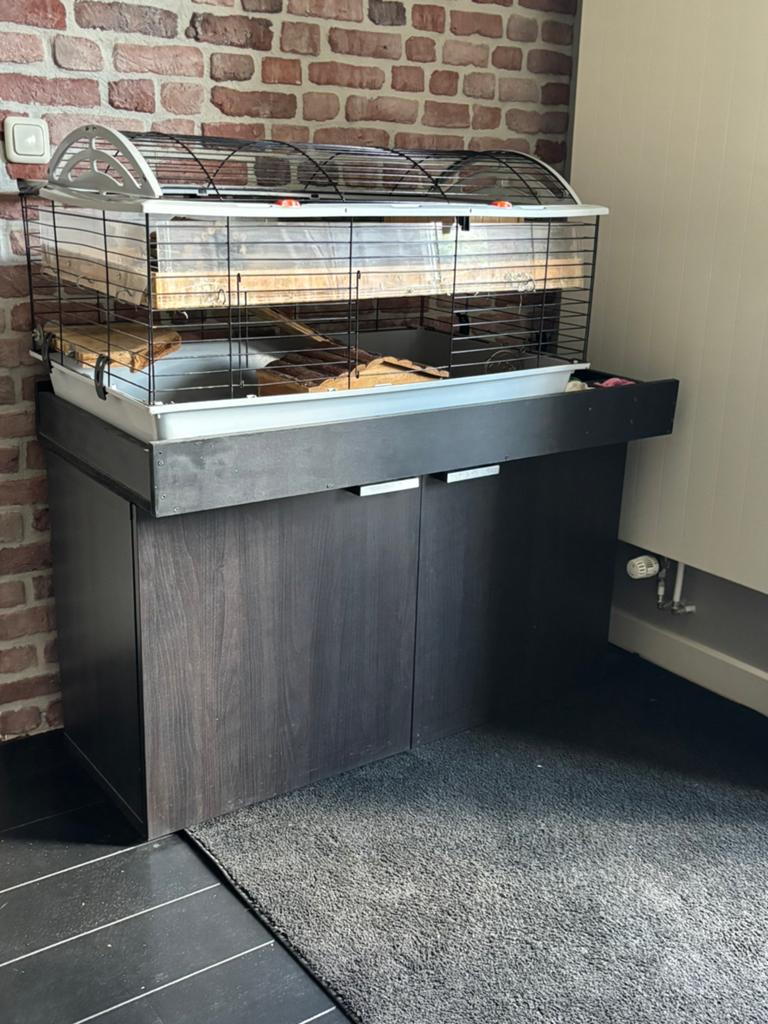 Cavia hotel kooi met dubbele ruimte voor se cavias, Kooi, 110 cm of meer, Cavia, Ophalen