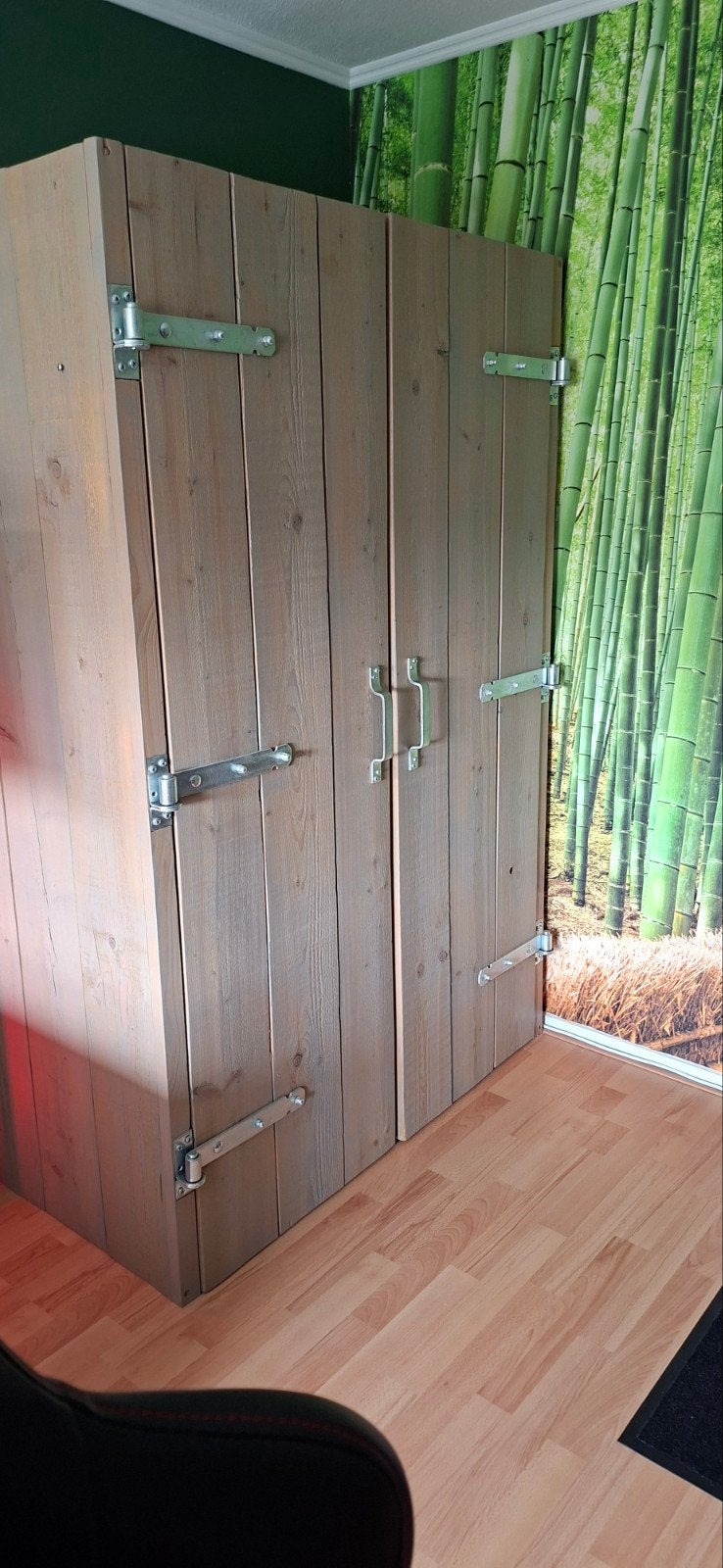 Steigerhout kast., Ophalen, 50 tot 75 cm, 200 cm of meer