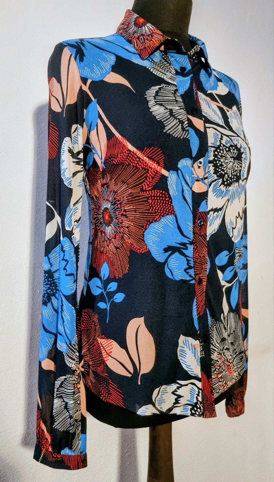 Kyra & Ko Bloemenblouse stretch 40/42  WP 135, Kyra & Ko, Ophalen of Verzenden, Nieuw, Maat 38/40 (M)