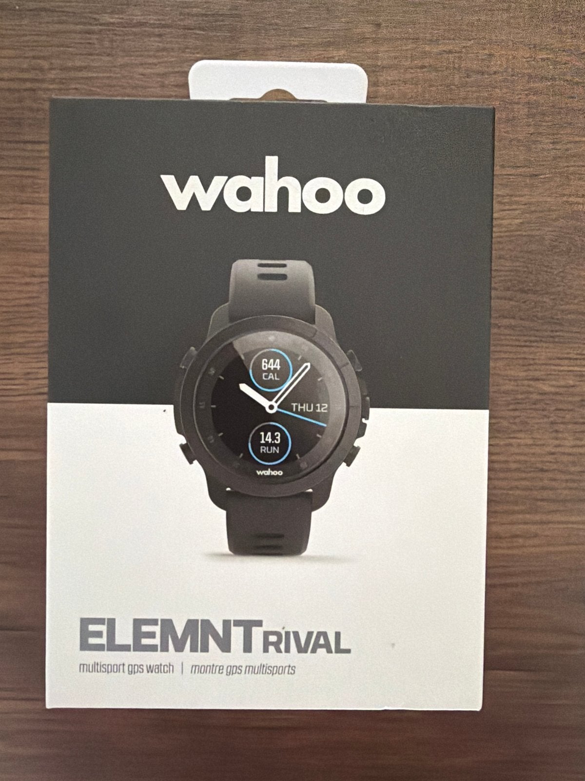 Nieuw: Wahoo Elemnt Rival GPS Multisport Horloge, GPS, Zwart, Nieuw, Ophalen of Verzenden