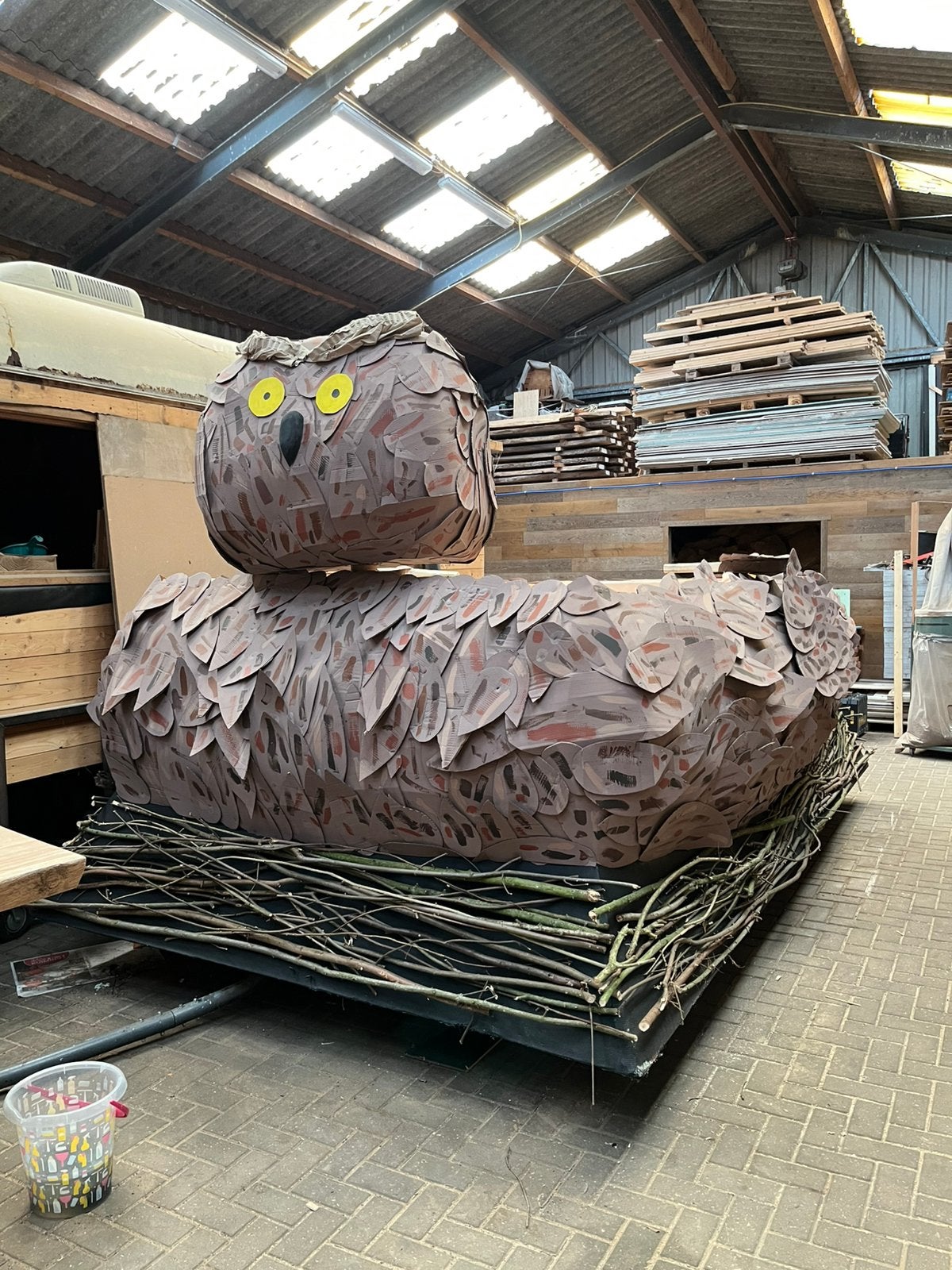 Versierde wagen plattewagen, Hobby en Vrije tijd, Feestartikelen, Gebruikt, Carnaval, Ophalen