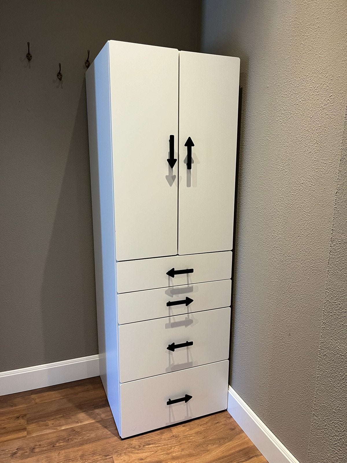 Ikea Smastad / Platsa kledingkast 180x60x57cm, Ophalen, Overige materialen, Gebruikt, 50 tot 100 cm
