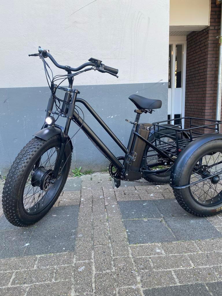 Nieuwe Fatbike Trike - Elektrische Driewieler met Dikke Band, Fietsen en Brommers, Fietsen | Driewielfietsen, Ophalen of Verzenden