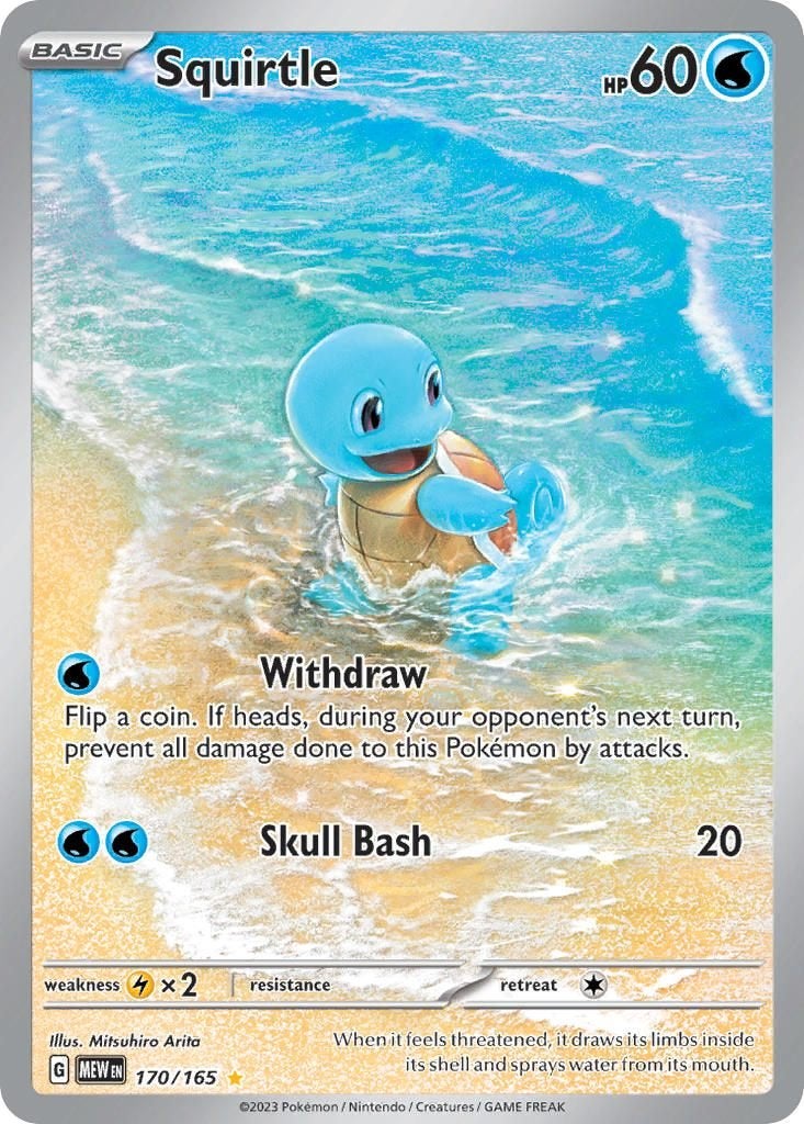 Scarlet & Violet Series » 151 » Squirtle, Ophalen of Verzenden, Nieuw, Losse kaart