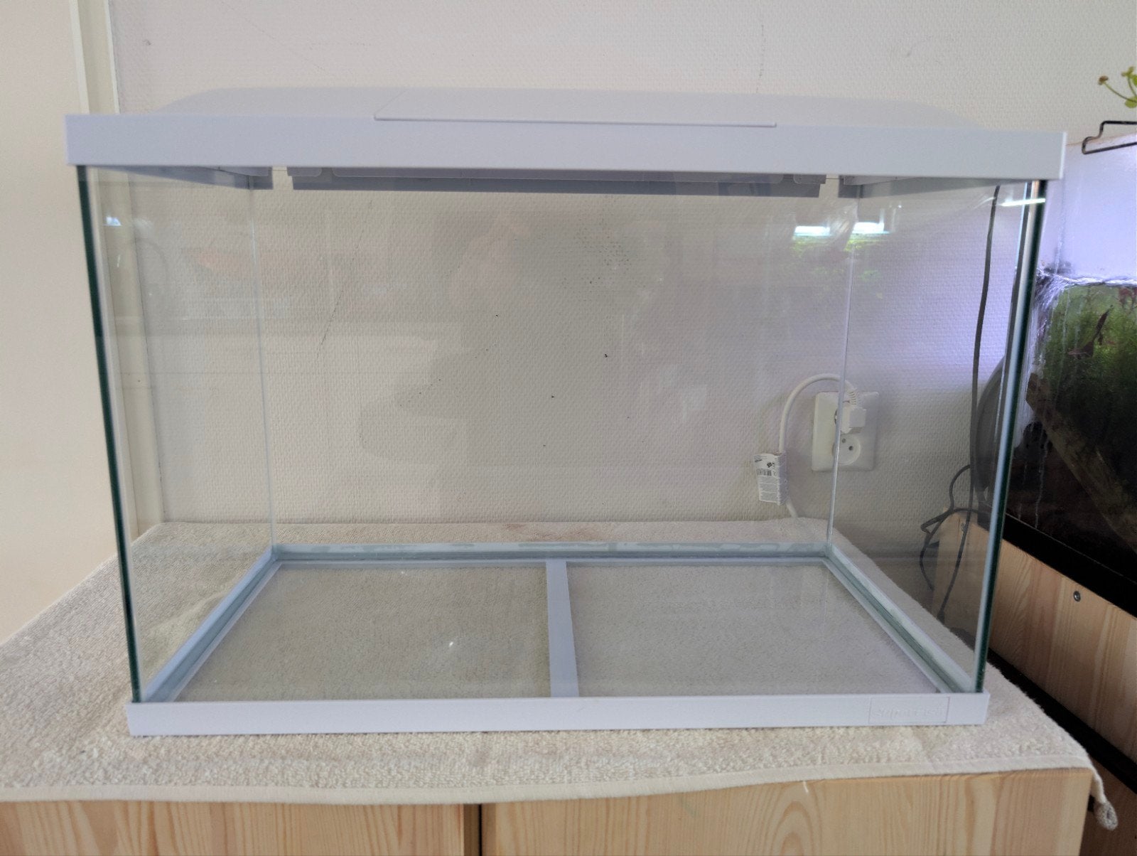 SuperFish Start 70 aquarium 60L – wit – LED – nette staat, Ophalen, Zo goed als nieuw, Leeg aquarium, Superfish