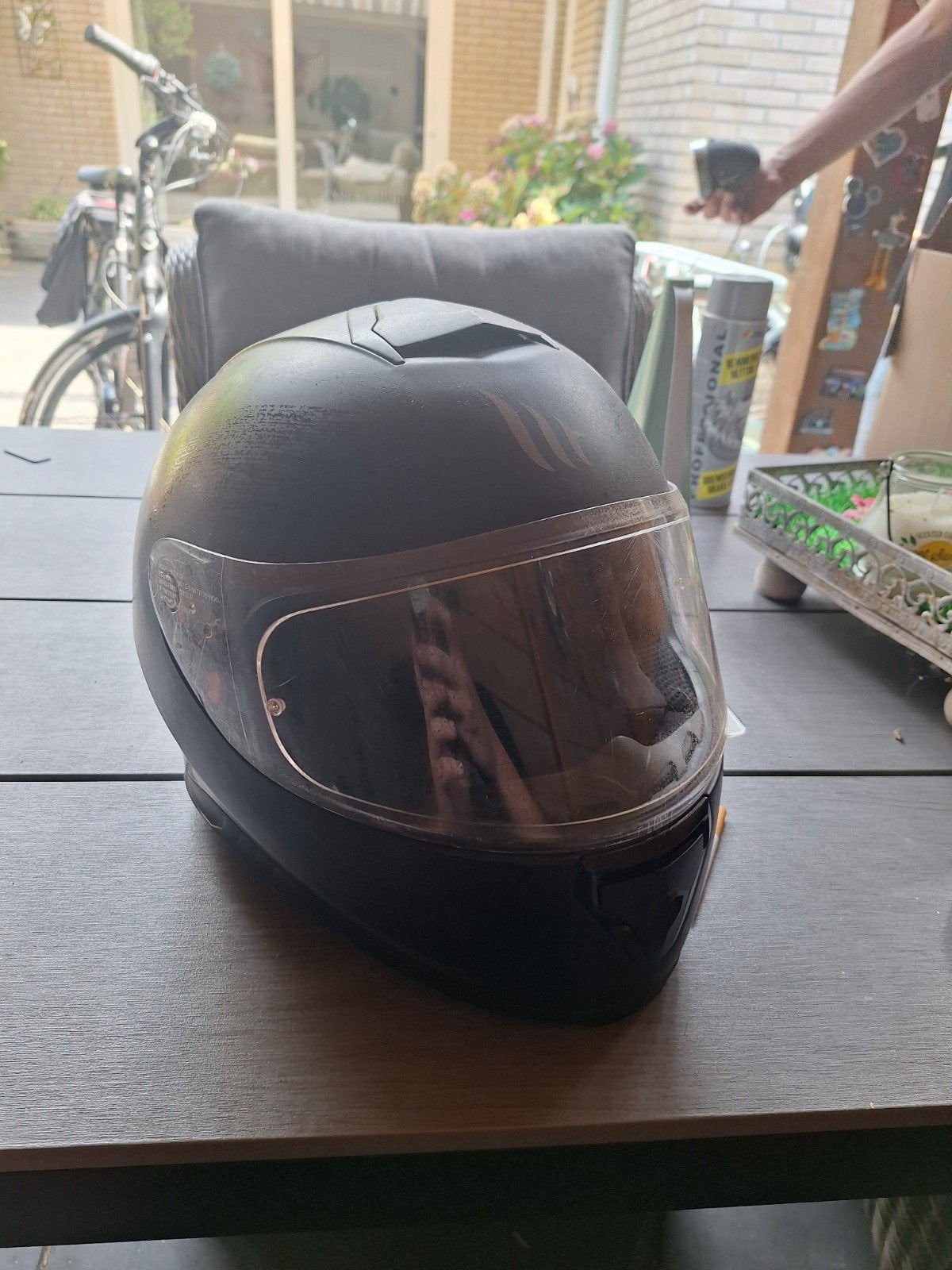 Scooterhelm + hangslot, Ophalen of Verzenden, Extra large of groter