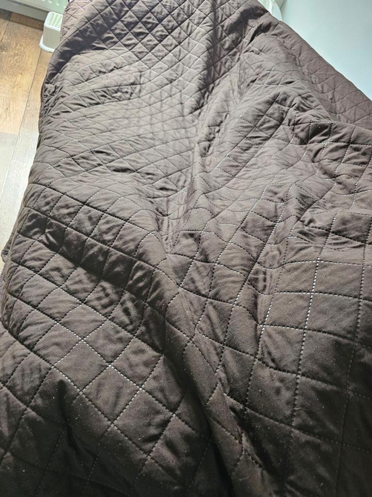 Bruin/Roomkleurig Kleed voor over de Bank (190x170 cm), Ophalen of Verzenden, Gebruikt, Bruin