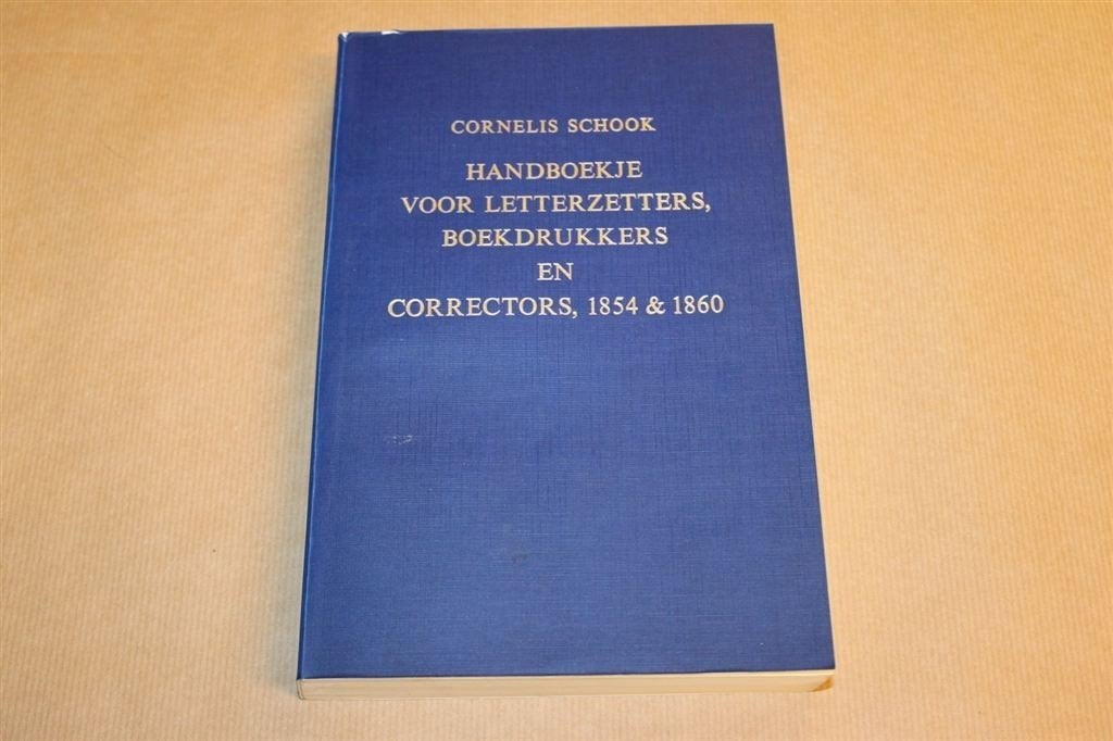 Handboek voor letterzetters, boekdrukkers en correctors 1854, Boeken, Hobby en Vrije tijd, Zo goed als nieuw, Overige onderwerpen