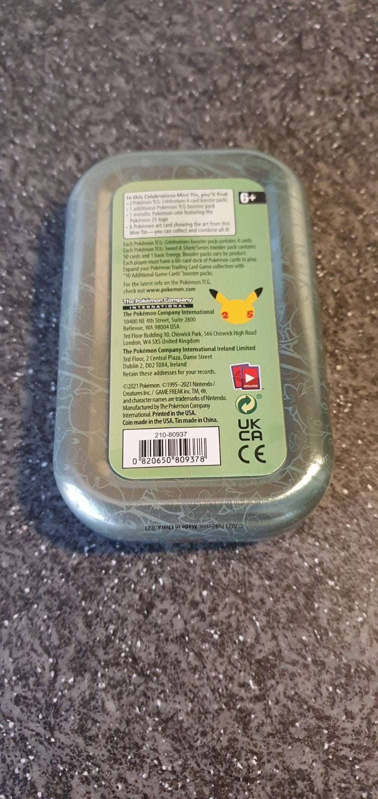 Kanto Mini Tin Celebrations & 15 Holo uit de Anniversary set, Ophalen of Verzenden, Zo goed als nieuw, Meerdere kaarten