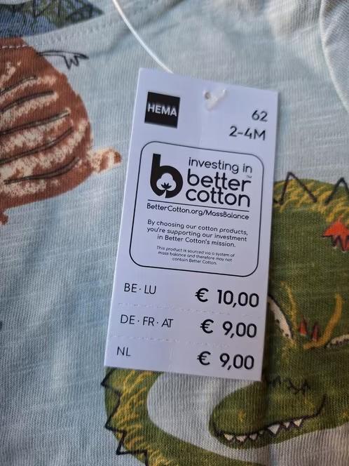 Nieuwe groene Dino trui maat 62 hh, Truitje of Vestje, Hema, Onbekend, Nieuw