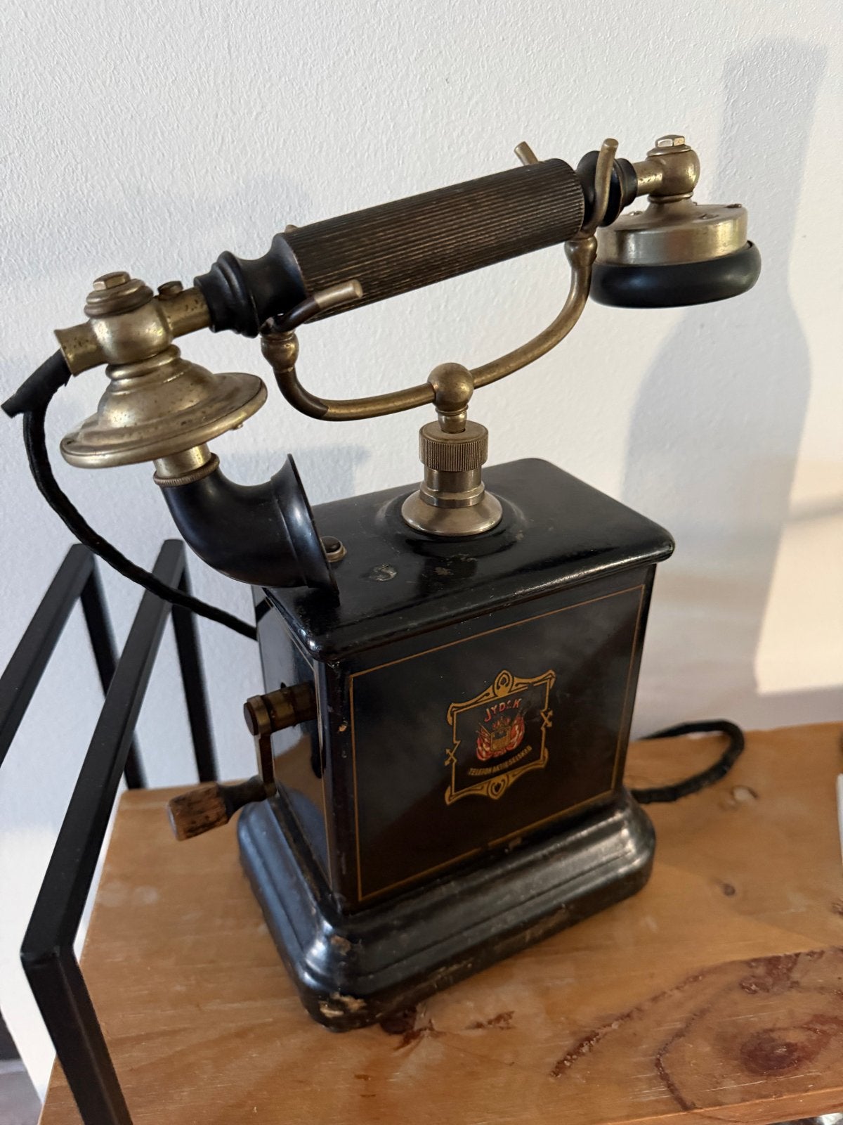 Antieke Jydsk Telefoon - Decoratief Vintage Stuk, Ophalen of Verzenden
