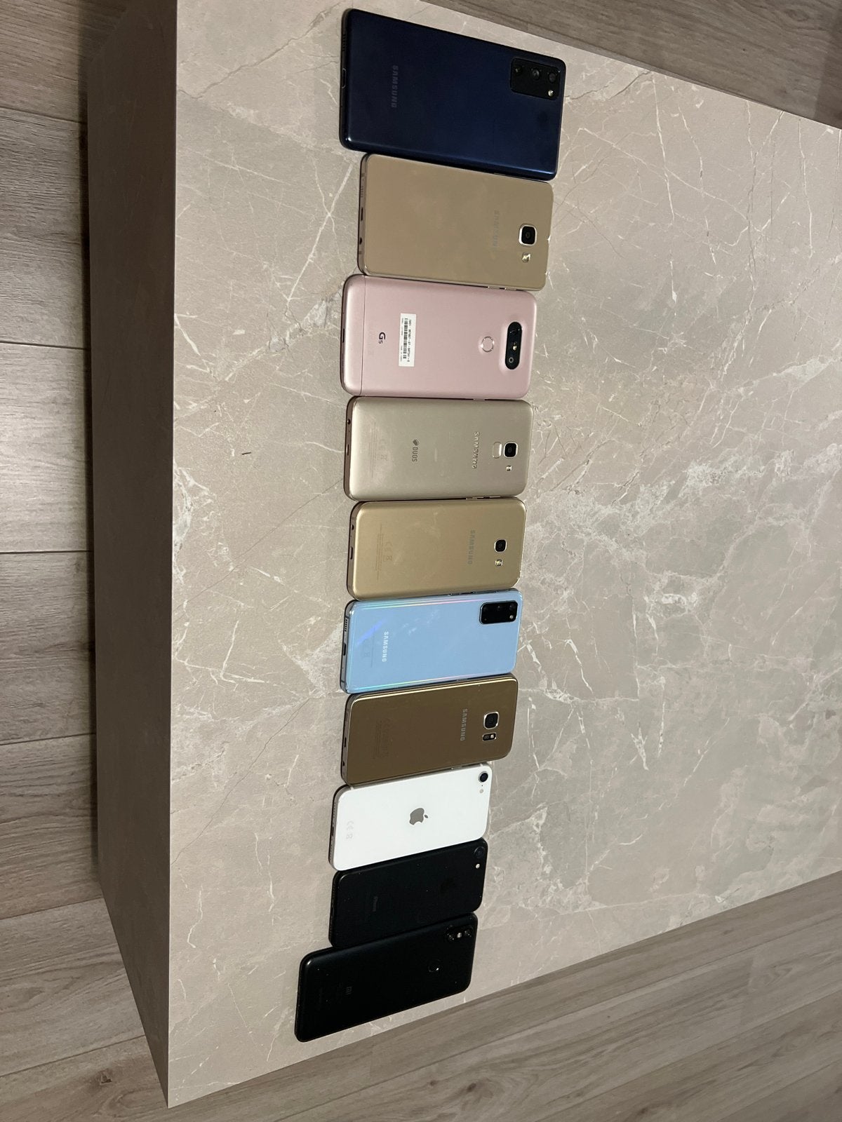 Partij van 10 diverse smartphones (Samsung, LG, iPhone), Gebruikt, Overige modellen, 3 tot 6 megapixel, Ophalen of Verzenden