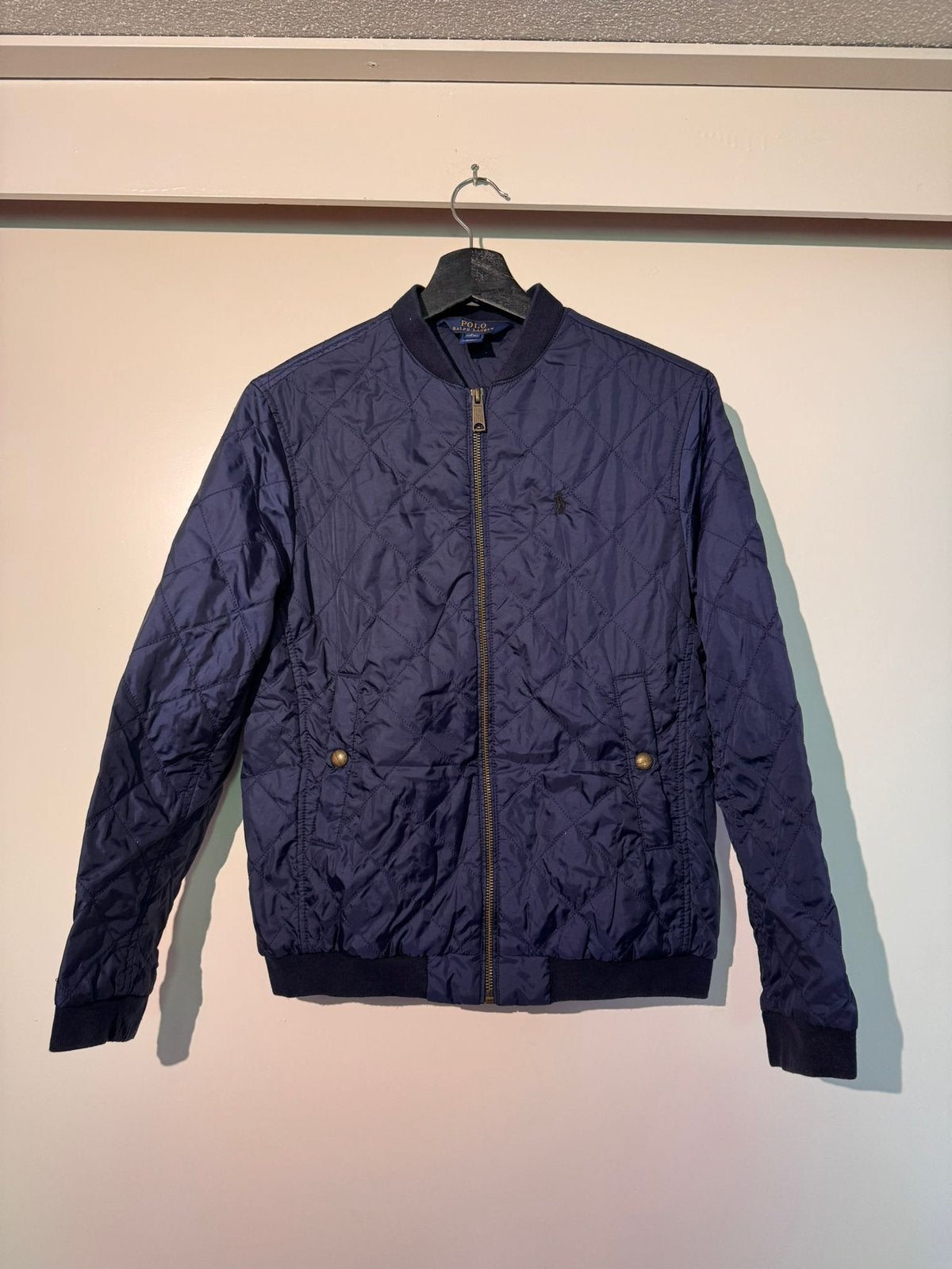 Donkerblauwe ralph lauren jas maat 14/16, Kinderen en Baby's, Kinderkleding | Maat 164, Ophalen of Verzenden, Zo goed als nieuw