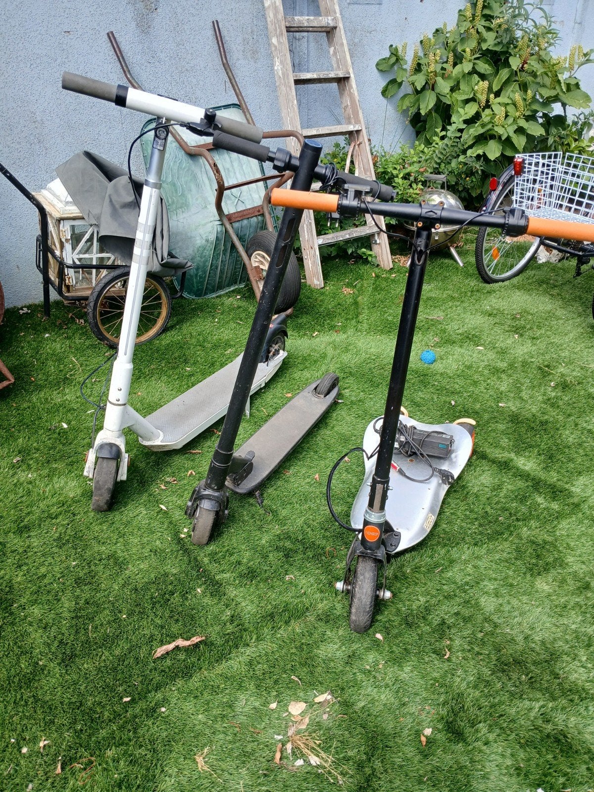 3 Elektrische steppen opknappers, Fietsen en Brommers, Steps, Ophalen, Gebruikt, Elektrische step (E-scooter)