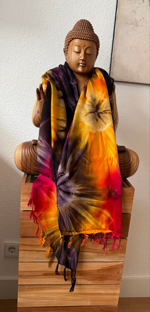 Kleurrijke Sarong Pareo uit Bali - Tie-dye design, Ophalen of Verzenden, Nieuw