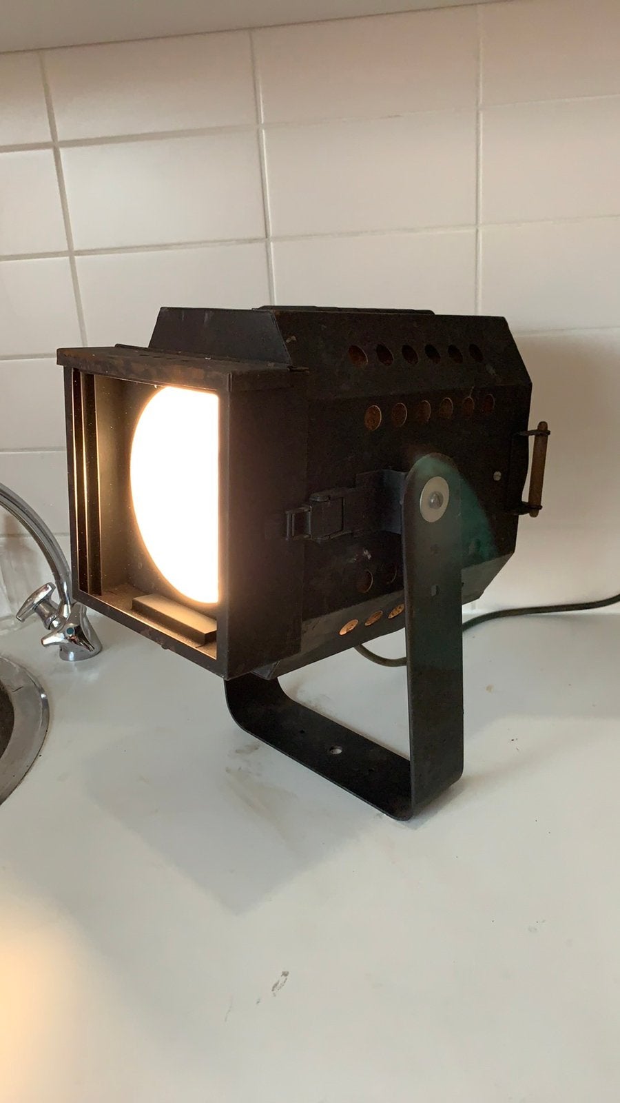 Vintage theaterspot 1kW, Ophalen of Verzenden, Gebruikt