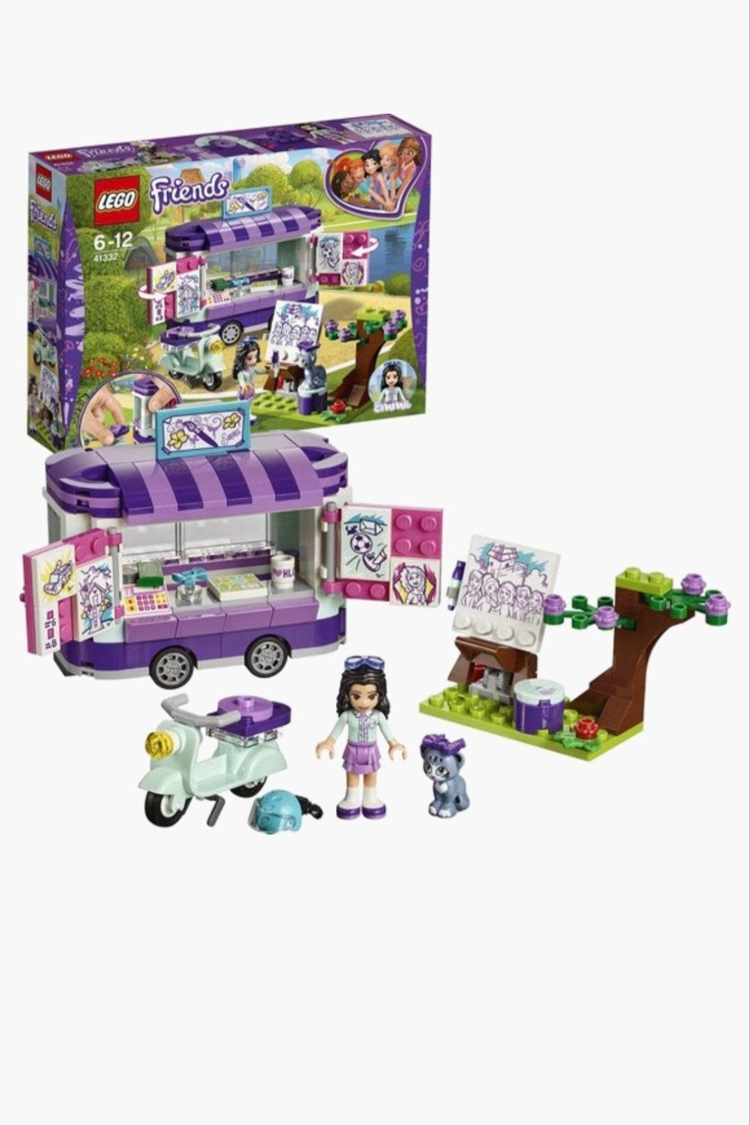 LEGO Friends 41332 Emma's Kunstkraam, Compleet, Gebruikt, Lego, Friends