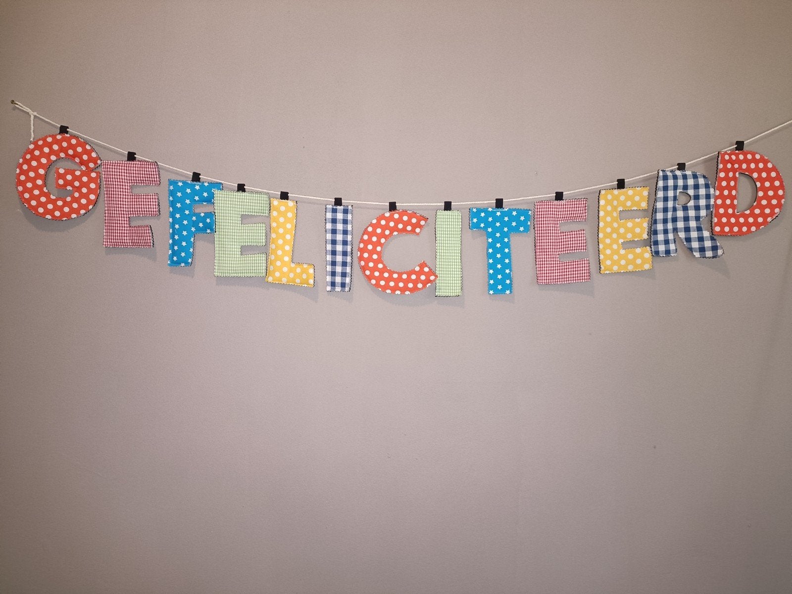 Stoffen slingers slinger letter banner kraamcadeau, Kinderen en Baby's, Ophalen of Verzenden, Nieuw