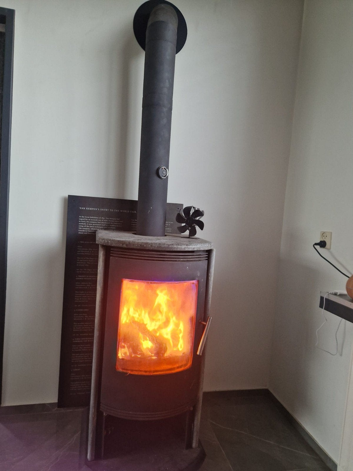 speksteen houtkachel + kachel pijp, Huis en Inrichting, Ophalen, Gebruikt, Houtkachel, Vrijstaand