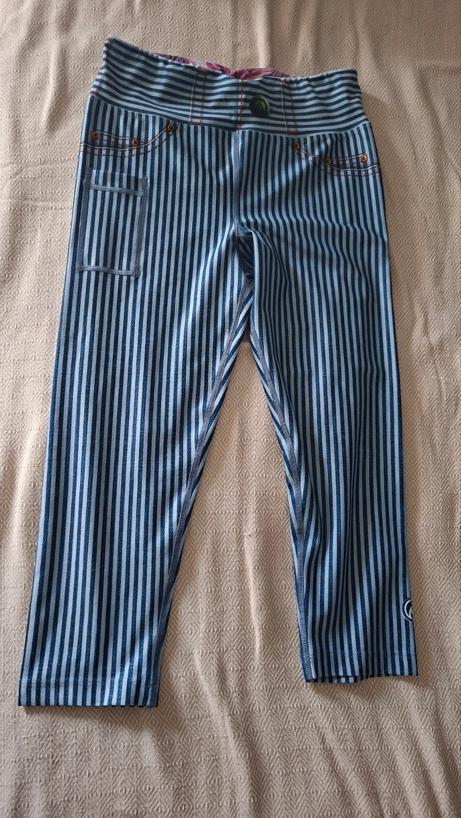 Ink N Burn gestreepte capri sportlegging, Maat 42/44 (L), Ophalen of Verzenden, Zo goed als nieuw, Driekwart