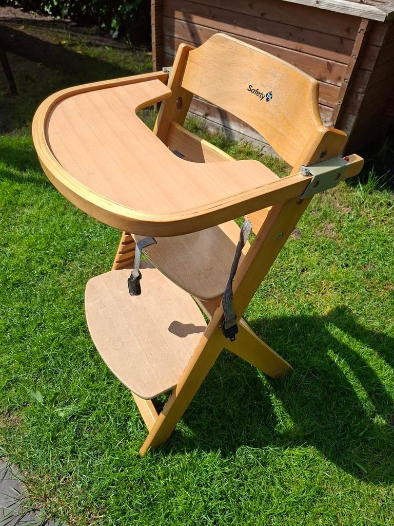 Safety 1st Meegroeistoel – Houten Kinderstoel, Ophalen, Gebruikt, Meegroeistoel, Gordel(s)