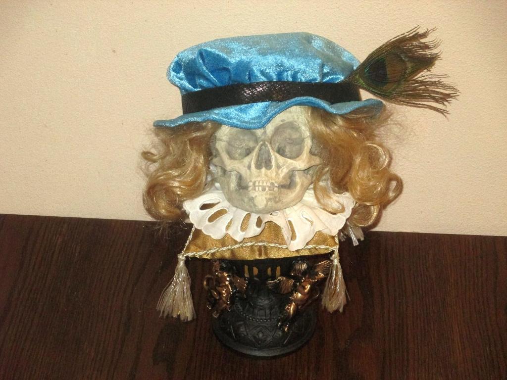 unieke REPLICA Schedel kind RariteitenKabinet art Skull mens, Ophalen of Verzenden, Nieuw, Toneelattributen of Onderdelen