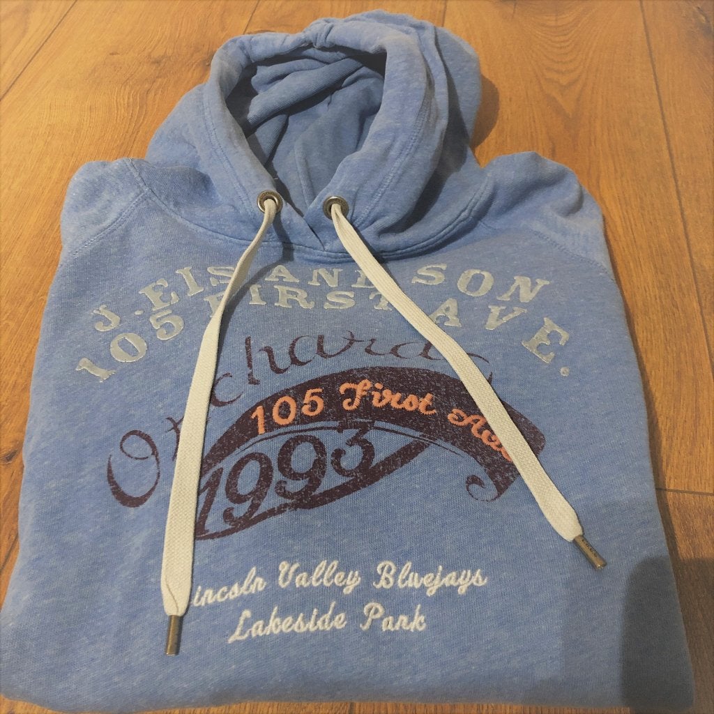 Leuke dames trui Hoodie Blauw, Ophalen, H&M, Blauw, Maat 46/48 (XL) of groter
