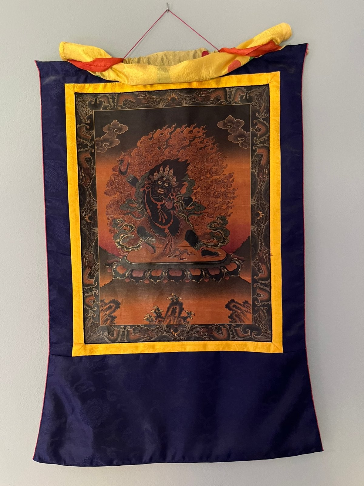 Handgeschilderde Tibetaanse Thangka, Ophalen of Verzenden