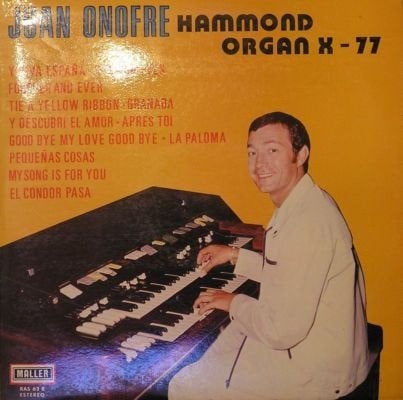 Juan Onofre Hammond Organ X-77 (LP Fonal 1974), Gebruikt, Originele persing, Ophalen of Verzenden, 1970 - 1979