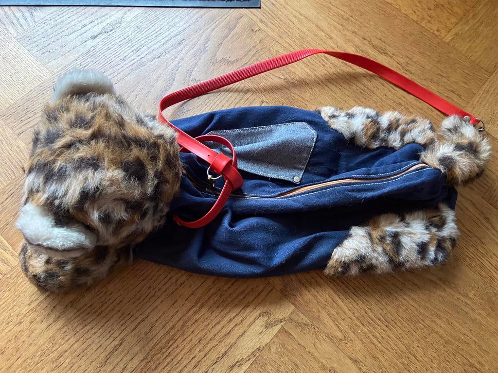 Steiff luipaard tas Lommy, schoudertas, 6358/50, Ophalen of Verzenden, Zo goed als nieuw, Overige typen, Steiff