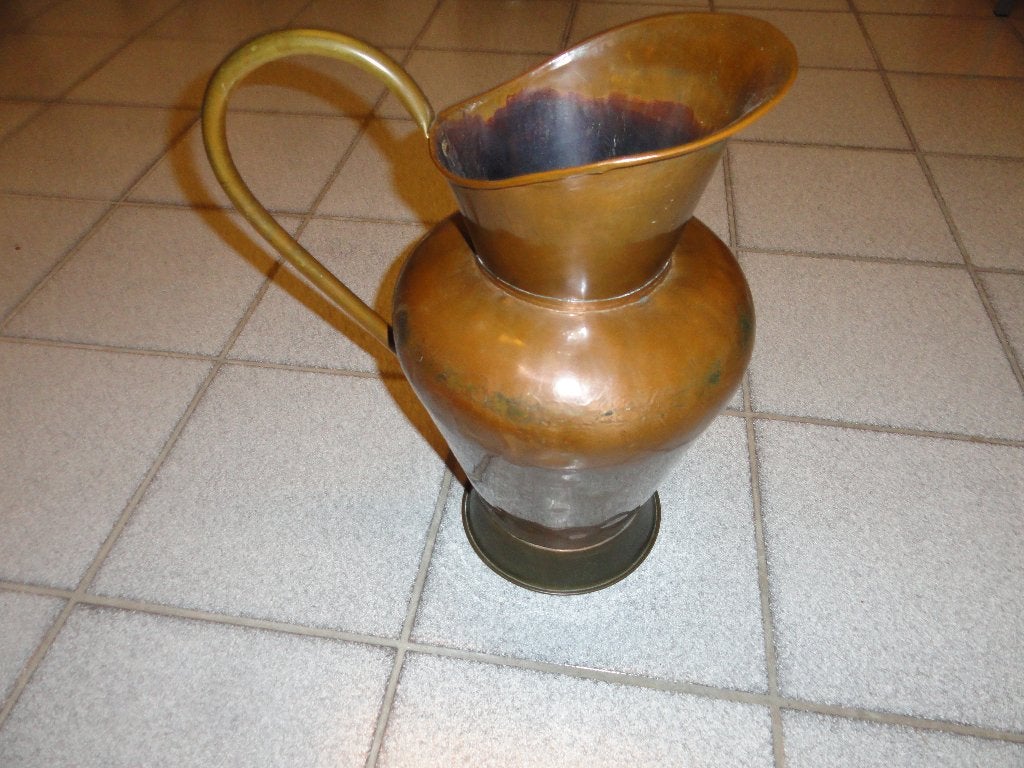 grote koperen kan - rood koper, Ophalen, Koper