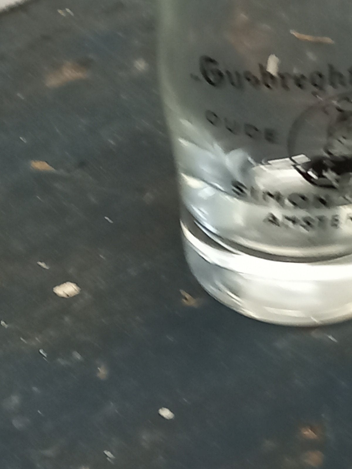 Foto 3 van Vintage Simon Rynbende Jenever Glas - Gijsbreght van Aemstel