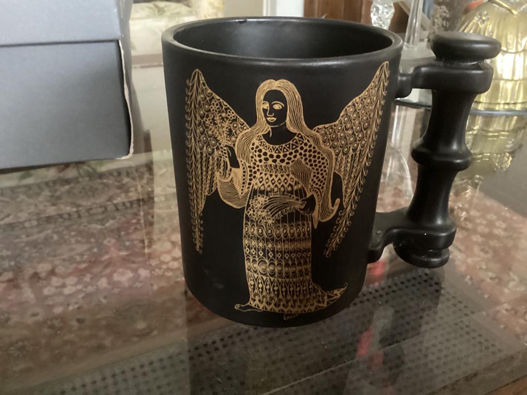 Portmeirion Engel mok. Verguld .. goud, Ophalen of Verzenden