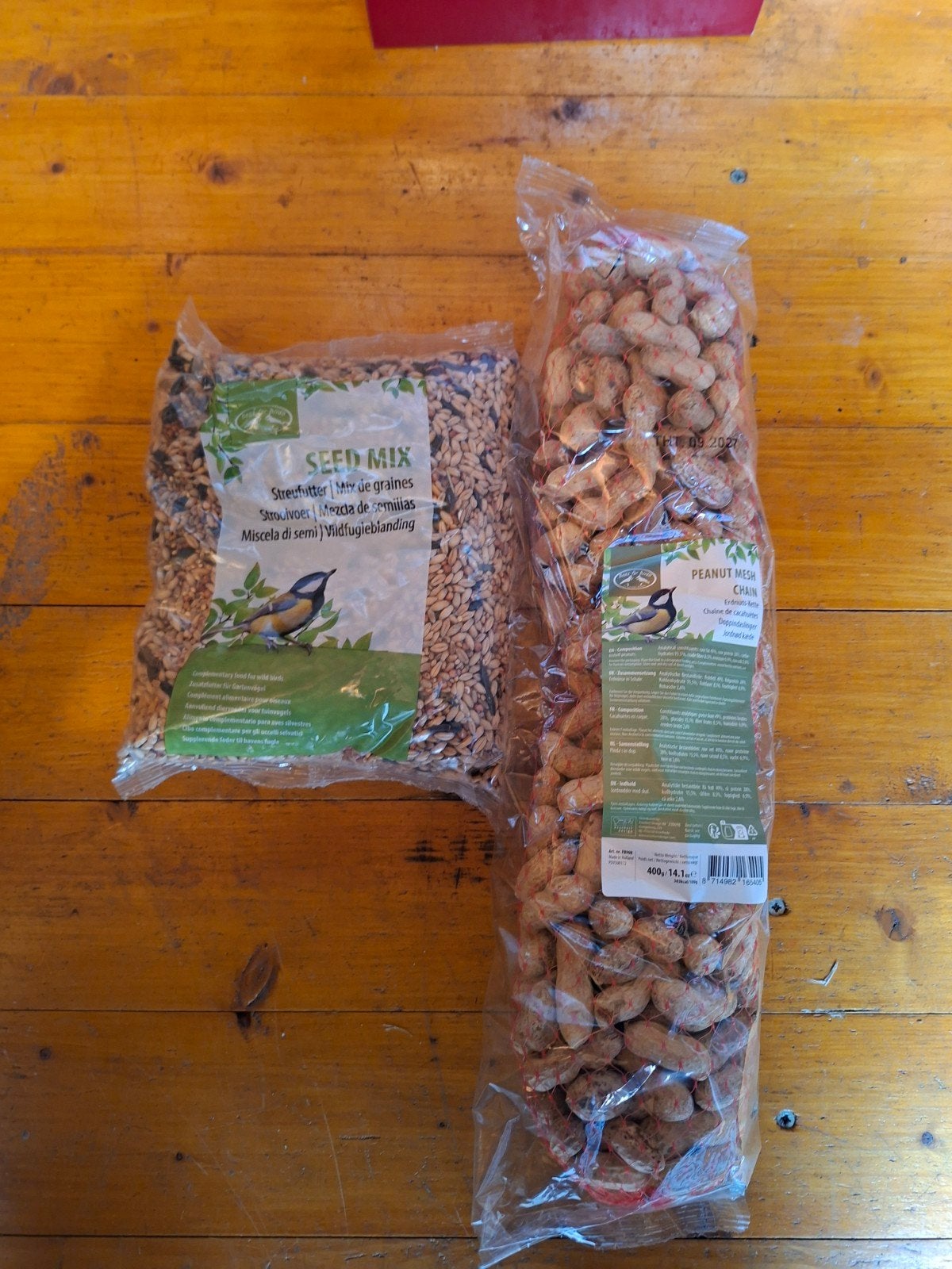 nieuw vogelvoer, Ophalen, Nieuw