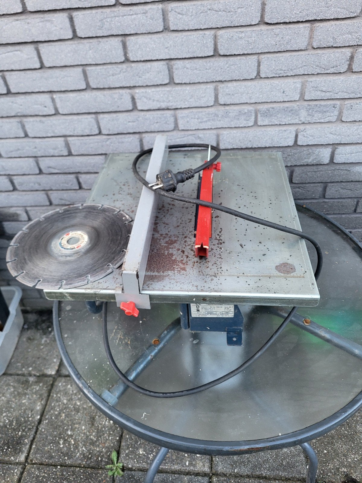 Einhell TK 220/1 Tafelcirkelzaag - Gebruikt, Doe-het-zelf en Verbouw, Gereedschap | Zaagmachines, Ophalen, Gebruikt, Cirkelzaag