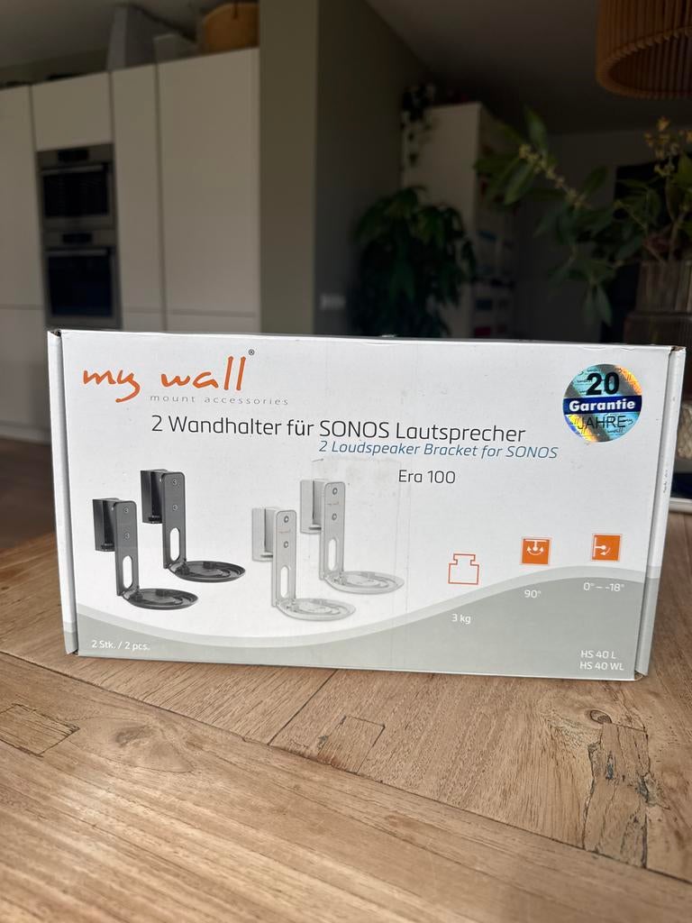 Muurbeugel voor Sonos Era 100 speaker kleur wit, Overige merken, Overige typen, Nieuw, Ophalen of Verzenden