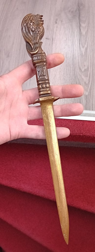 groot bronzen brievenopeer met  sierlijk handvat, Antiek en Kunst, Verzenden