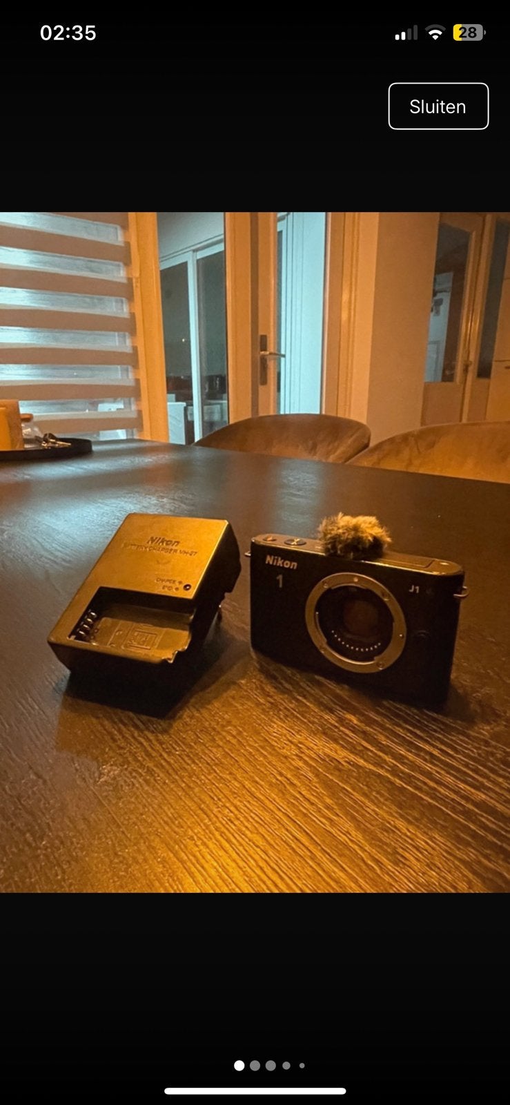 Nikon J1 body MOET NU WEG!!, Ophalen of Verzenden, Gebruikt, LED