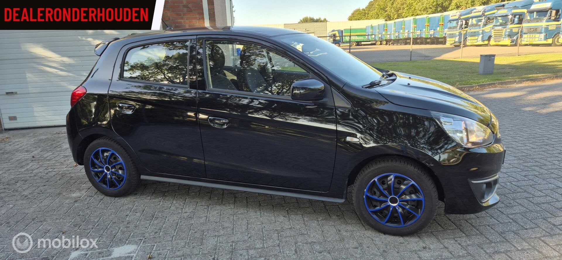 Zwarte Mitsubishi Space Star 1.0 Cool+ Dealer Onderhouden !, Auto's, Dealer onderhouden, Stof, Gebruikt, Zwart