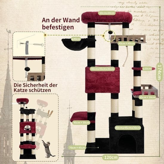 Krabpaal – Kattenboom – Krabmeubel – Kattenhuis – Kattenmand, Corvance B.V., Verzenden, Nieuw, Corvancebol@gmail.com